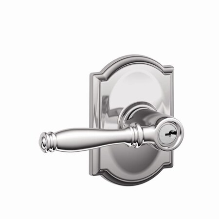 Schlage Birmingham Lever Camelot Rose Keyed Entr F51ABIR625CAM